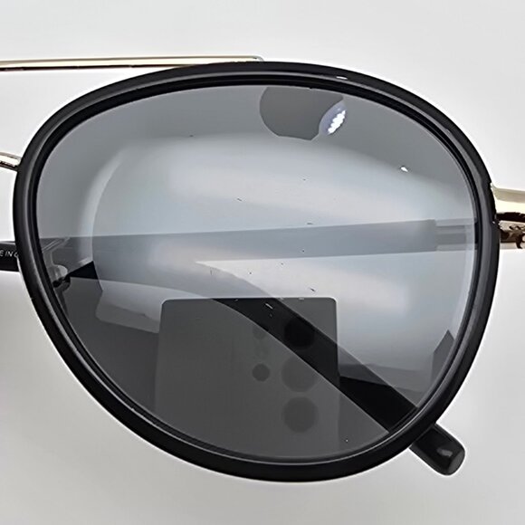 Tory Burch TY6089 33056V Black Frame Silver Mirror Grey Lens Aviator Sunglasses main image 12